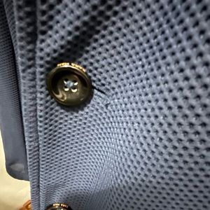 Zara Dark Blue Mesh Blazer